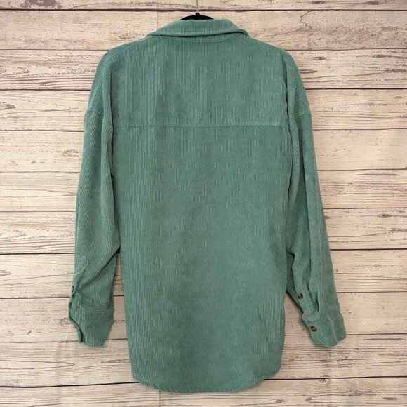 Unbranded Turquoise Corduroy Shacket Large - Picture 6 of 6